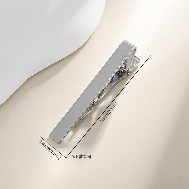 Men's Skinny Tie Clip Set with Gold Silver Black 3 Tone, More Can Reflect The Modern Fashionable Breath.
