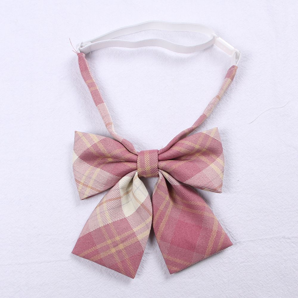 5 Pcs Necktie Bow Tie Unisex Uniform Adjustable Plaid Tartan Bow Tie Necktie Set Cosplay Costume St. Patrick's Day