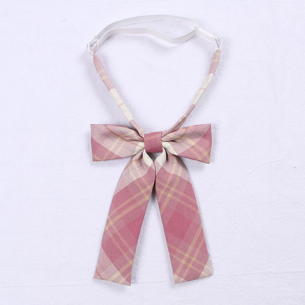 5 Pcs Necktie Bow Tie Unisex Uniform Adjustable Plaid Tartan Bow Tie Necktie Set Cosplay Costume St. Patrick's Day