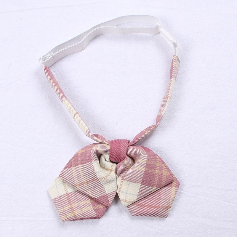 5 Pcs Necktie Bow Tie Unisex Uniform Adjustable Plaid Tartan Bow Tie Necktie Set Cosplay Costume St. Patrick's Day