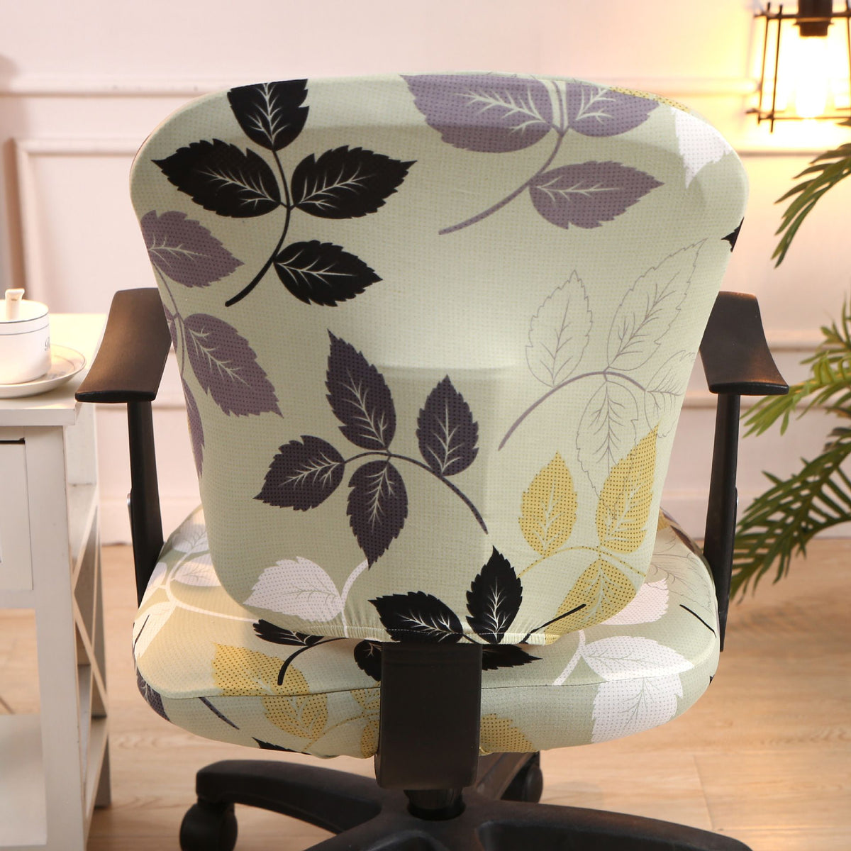 Computer Office Chair Cover - Split Protective & Stretchable Cloth Polyester Universal Desk Task Chair Chair Covers Stretch