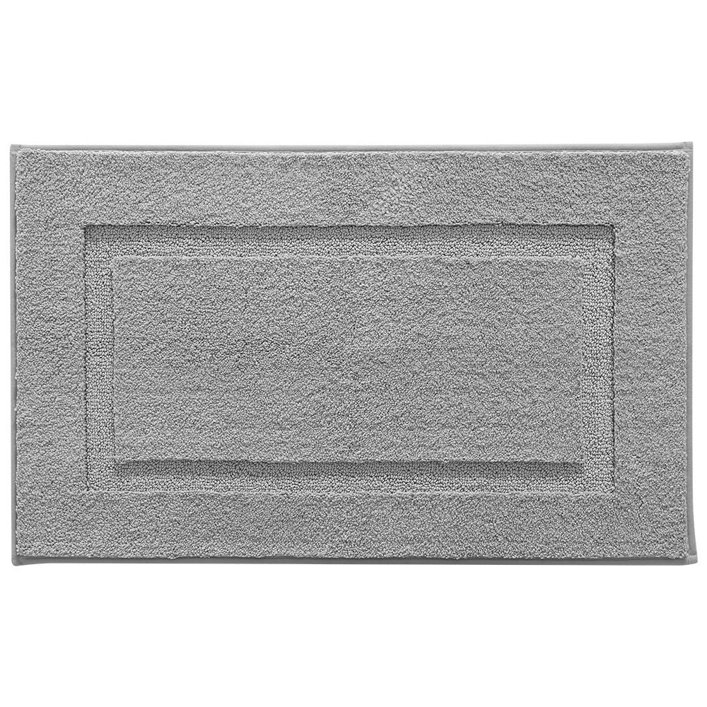 Bathroom Rug Mat, Ultra Absorbent Soft Bath Rug, Washable Non-Slip Bath Mat for Bathroom Floor, Shower Room, 24"x16", Light Grey