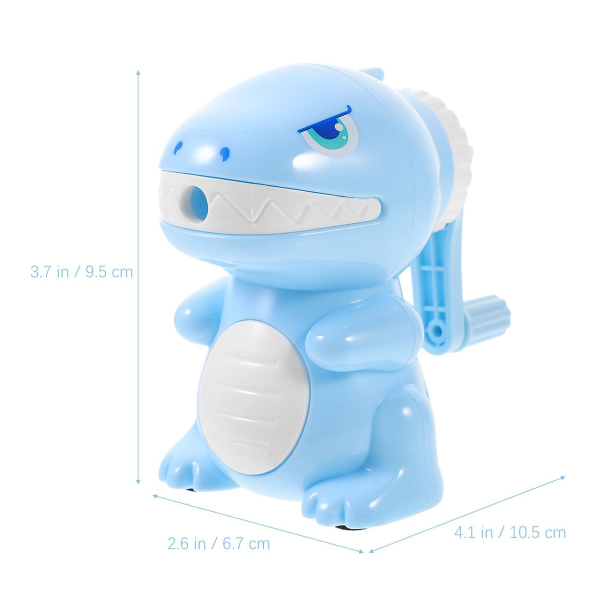 Cartoon Hand Pencil Sharpener Manual Animal Pencil Sharpeners School Hand Shake Pencil Sharpener for School Stationery  Blue