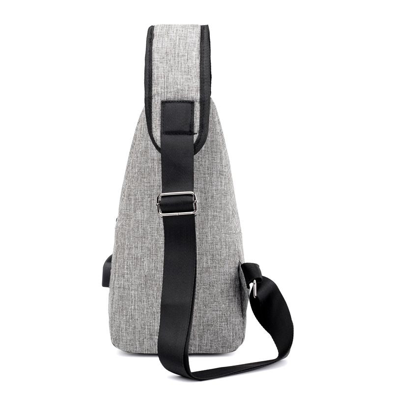 Sling Chest Shoulder Bag Mens Womens Outdoor Travel Crossbody Backpack with  Charging Port Shoulder Chest Bag