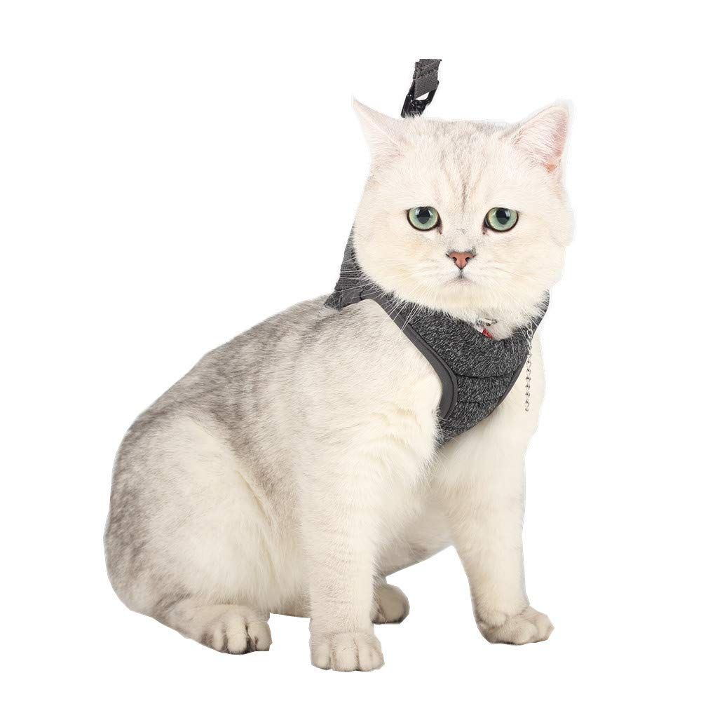 Cat Harness and Leash - Ultra Light Escape Proof Kitten Collar Cat Walking Jacket with Running Cushioning Soft