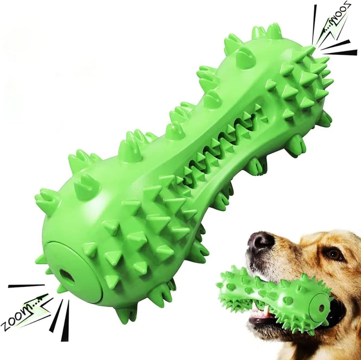 Dog Toy, Toothbrush Dogs Chew Squeaky Toys, Durable Bones for Aggressive Chewers, Dental Oral Care for Small