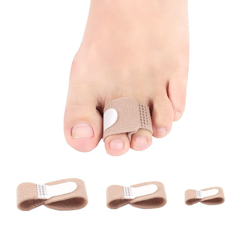4 PCS Fabric Hammer Toe Wraps, of Toe Bandages Protectors, Toe Corrector for Overlapping Toes, Toe Splints for Crooked Toes