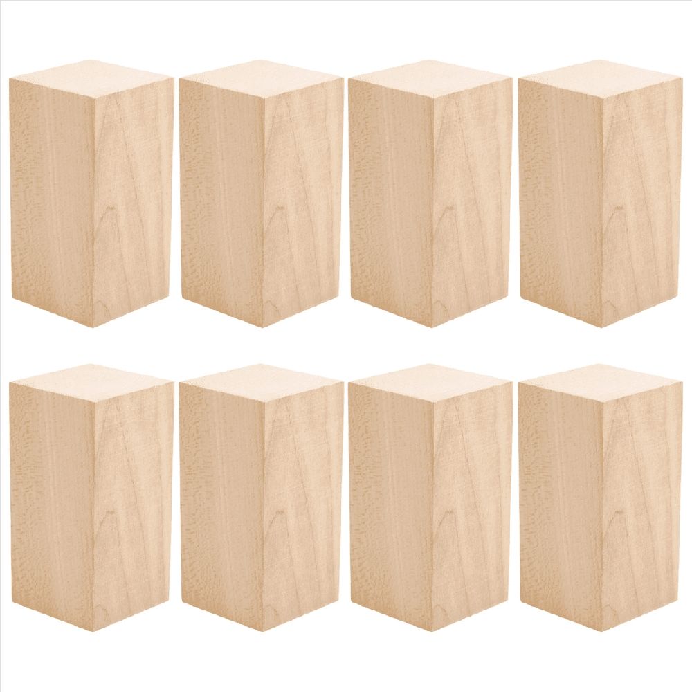 Basswood Carving Blocks 4 x 2 x 2 Inch,Large Whittling Wood Carving Blocks Kit for Kids Adults Beginners or Expert