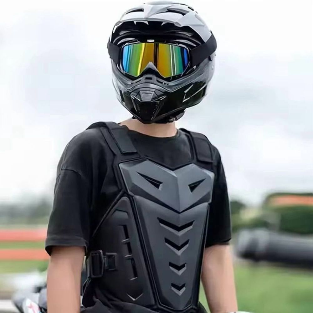 Motocross Body Armor Motorcycle Jacket Motocross Moto Vest Back Chest Protector Off-Road Dirt Bike Protective Gear