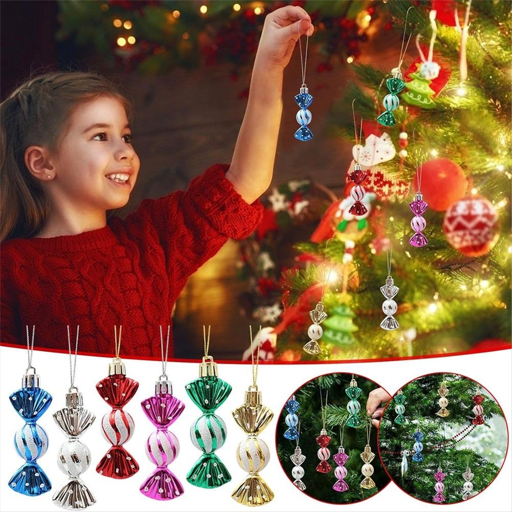 24PCS Christmas Tree Decoration Ball Ornaments for Christmas Hanging Seasonal Decoration Holiday Decoration