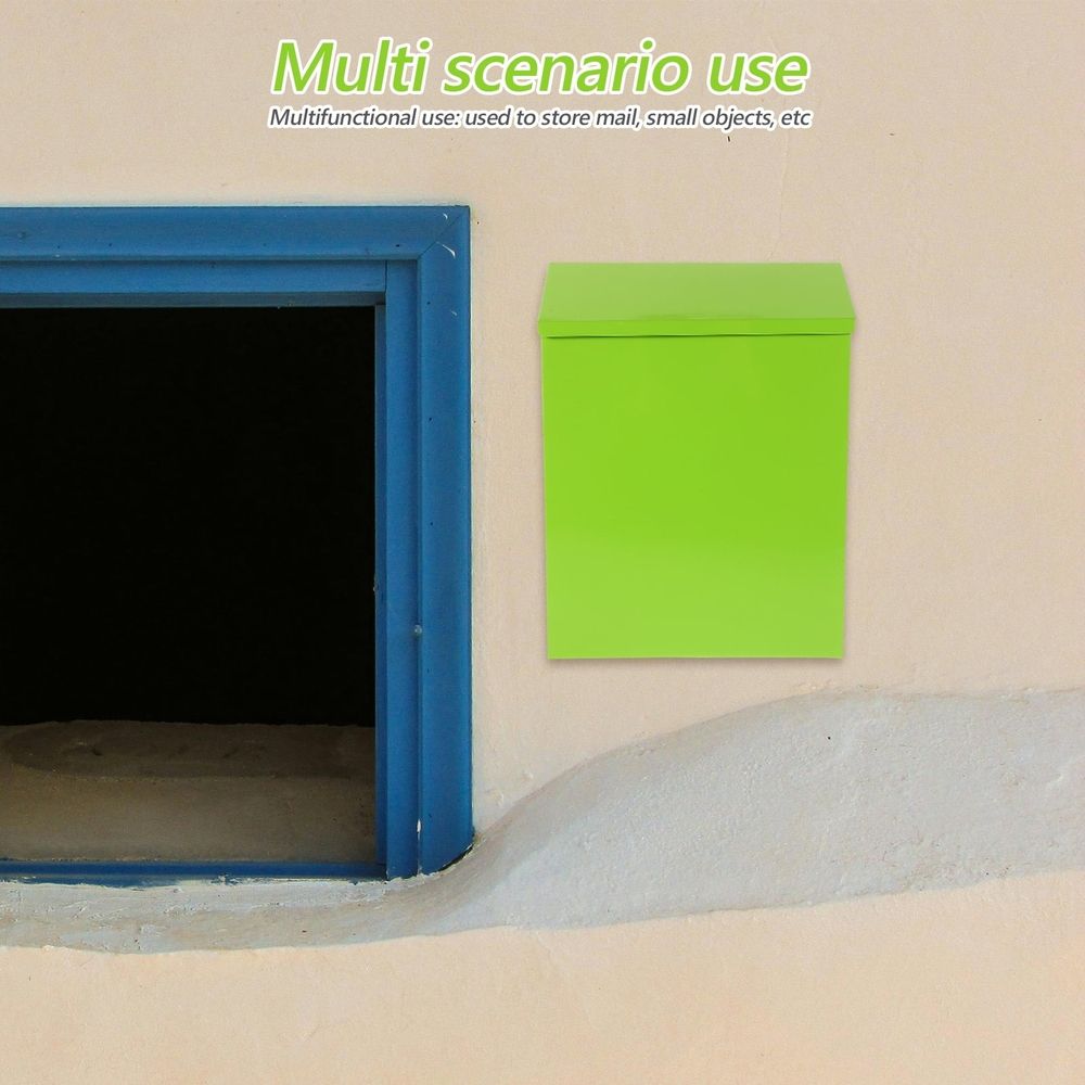 Mini Decorative Wall Mount Mailbox Iron Suggestion Box Light Piece Ideal for Teachers and Office Use