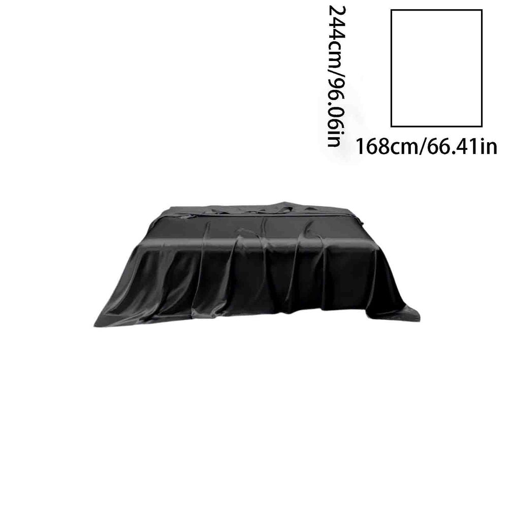 Satin Bed Sheet Silk Like Bedding Flat Sheet Soft Cooling Bed Sheet Wrinkle Resistant Breathable Bedding Sheet for Queen Full Bed Bedroom Guest Room Hotel Style Sleep Bedding Smooth Touch Luxury Feel