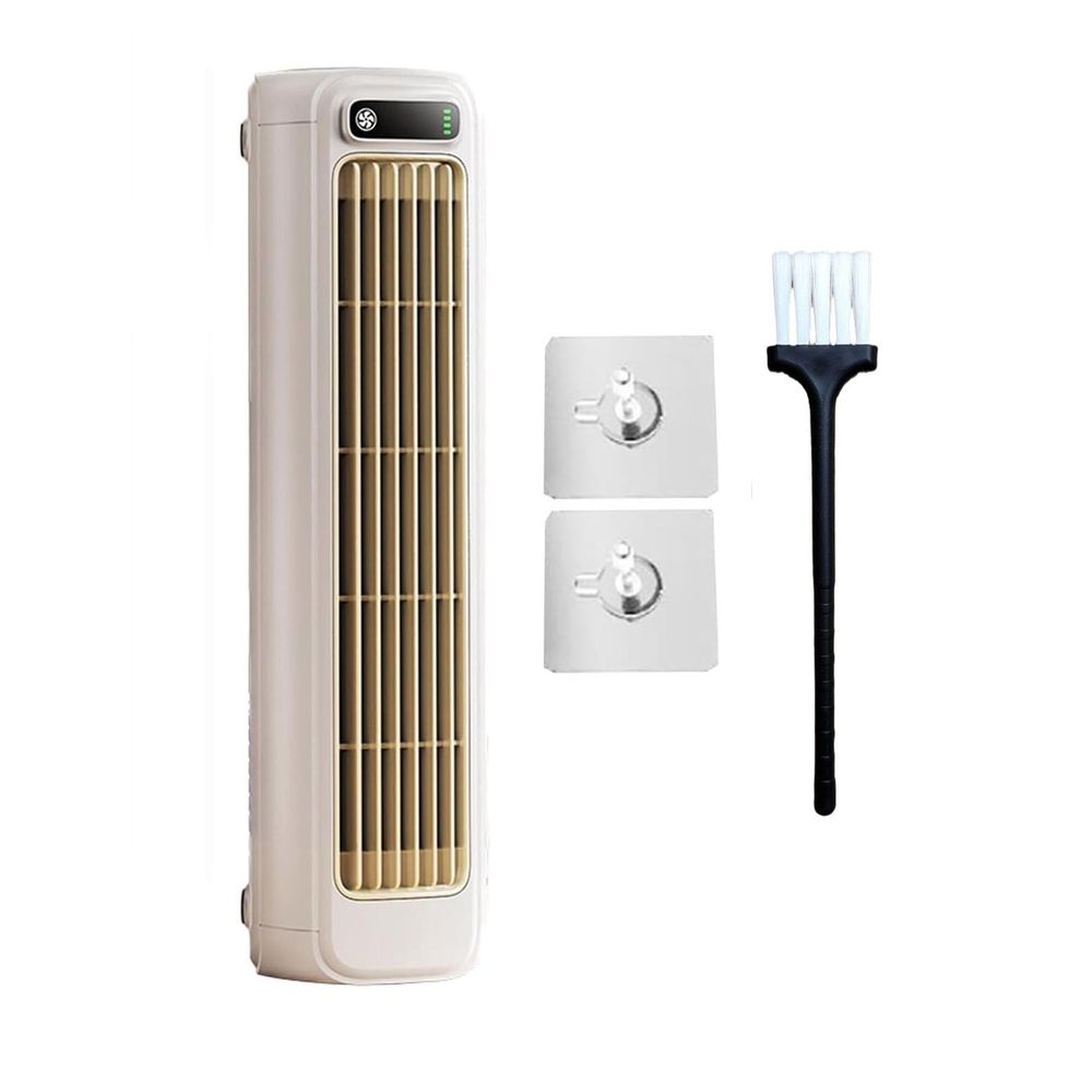 Tower Fan with Constant Wind, Bladeless Steady Air, Space Saving Design, White