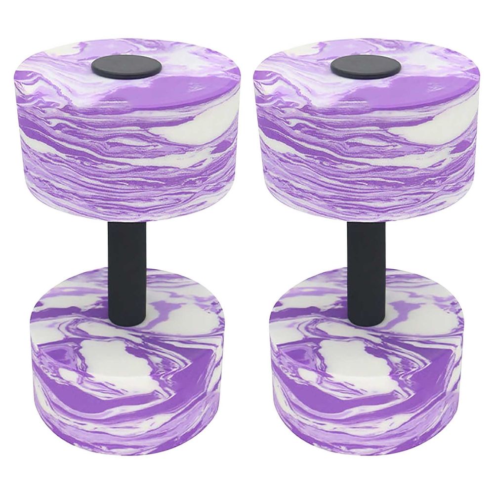 Aquatic Floating Dumbbells 2PCS Non-Toxic Soft Rubber Comfort Grip Swim Assist Water Yoga Fitness Equipment for Pool Water Workouts Swimming Learning Swim Assist Tool