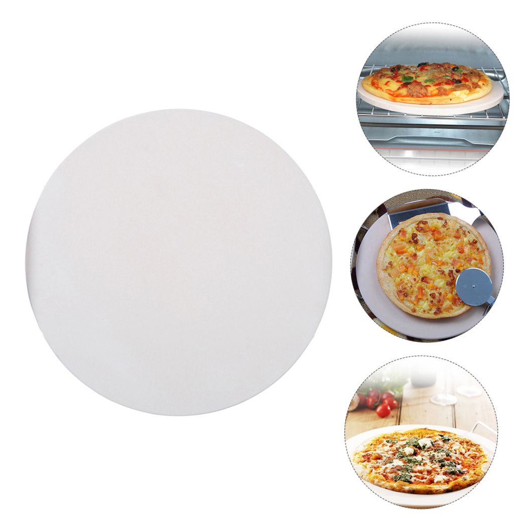 1Pc White Baking Stone for Pizza Bread and Pies Heat Resistant Durable