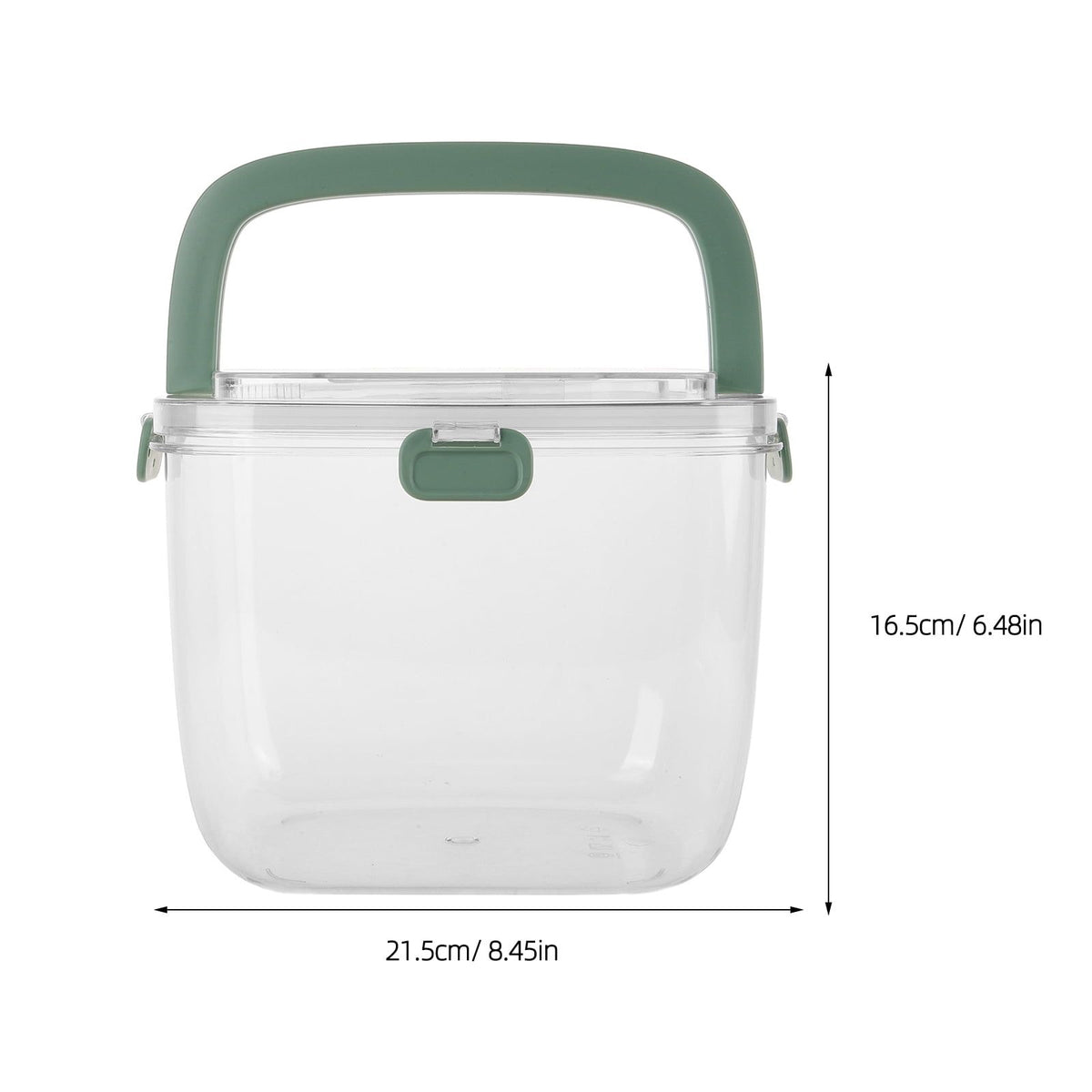 Green Plastic Bucket - Lightweight Portable Beverage Cooler Tub for Home and Outdoor Use