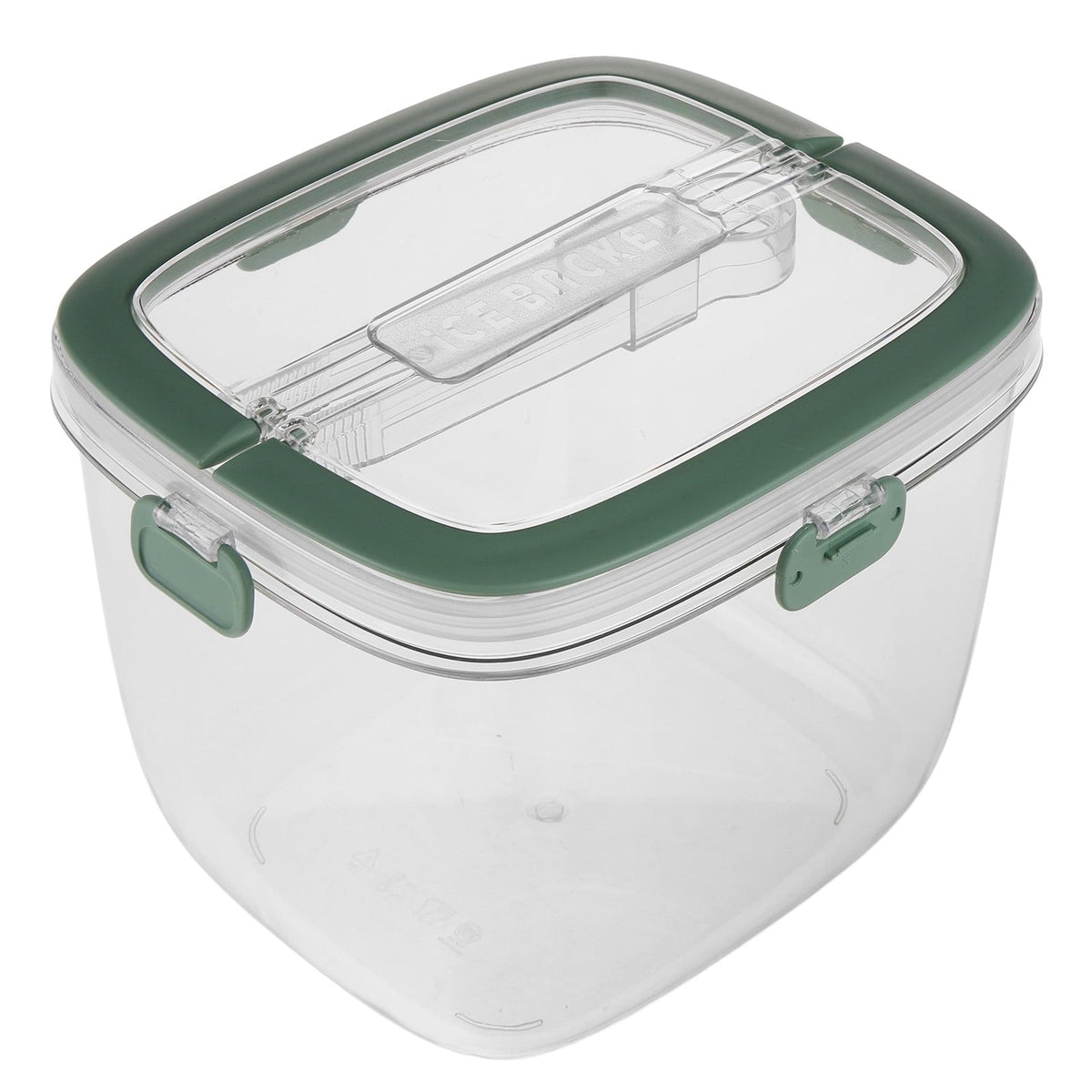 Green Plastic Bucket - Lightweight Portable Beverage Cooler Tub for Home and Outdoor Use