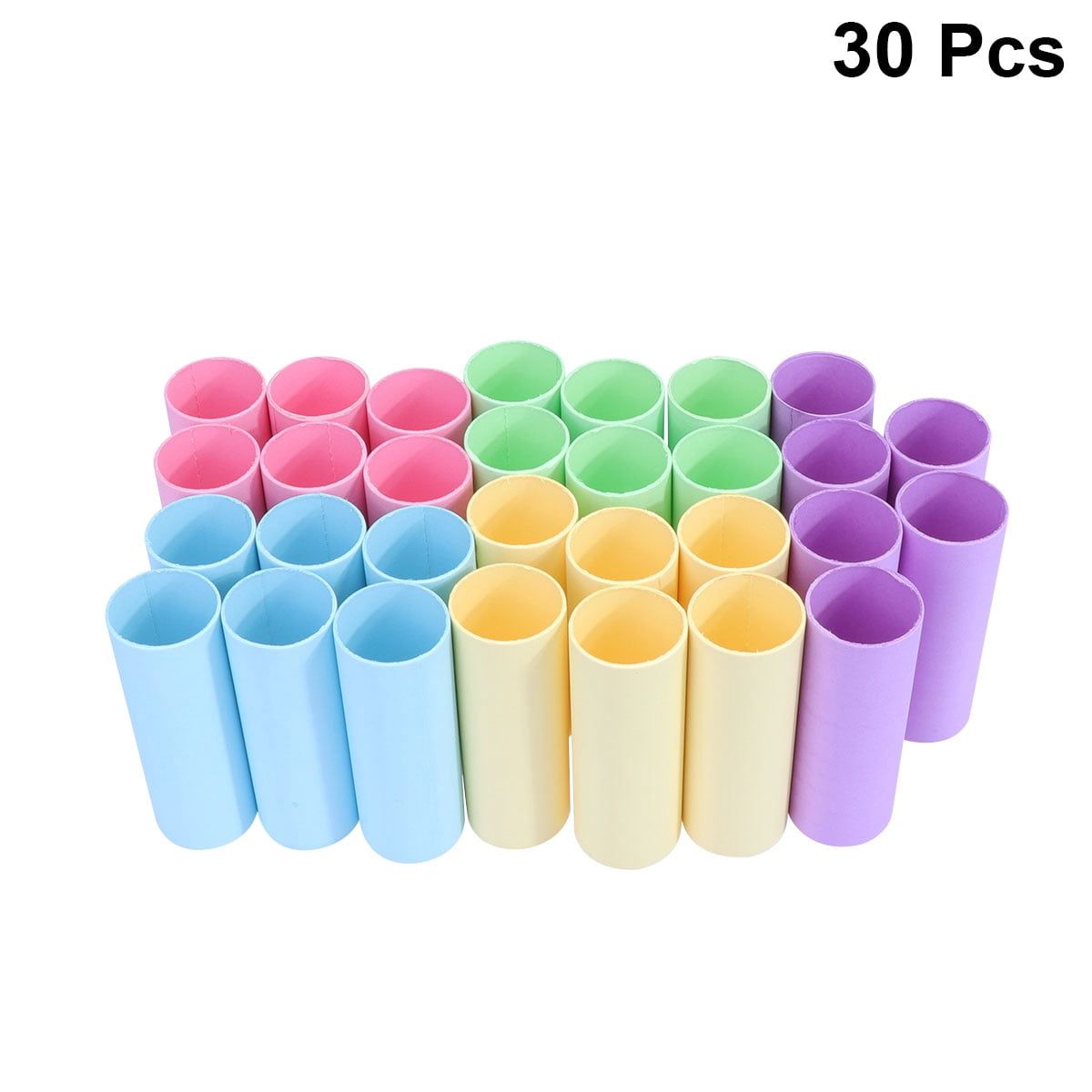 30Pcs Cardboard Tubes for Art Paintings with Assorted Color for Protective Storage