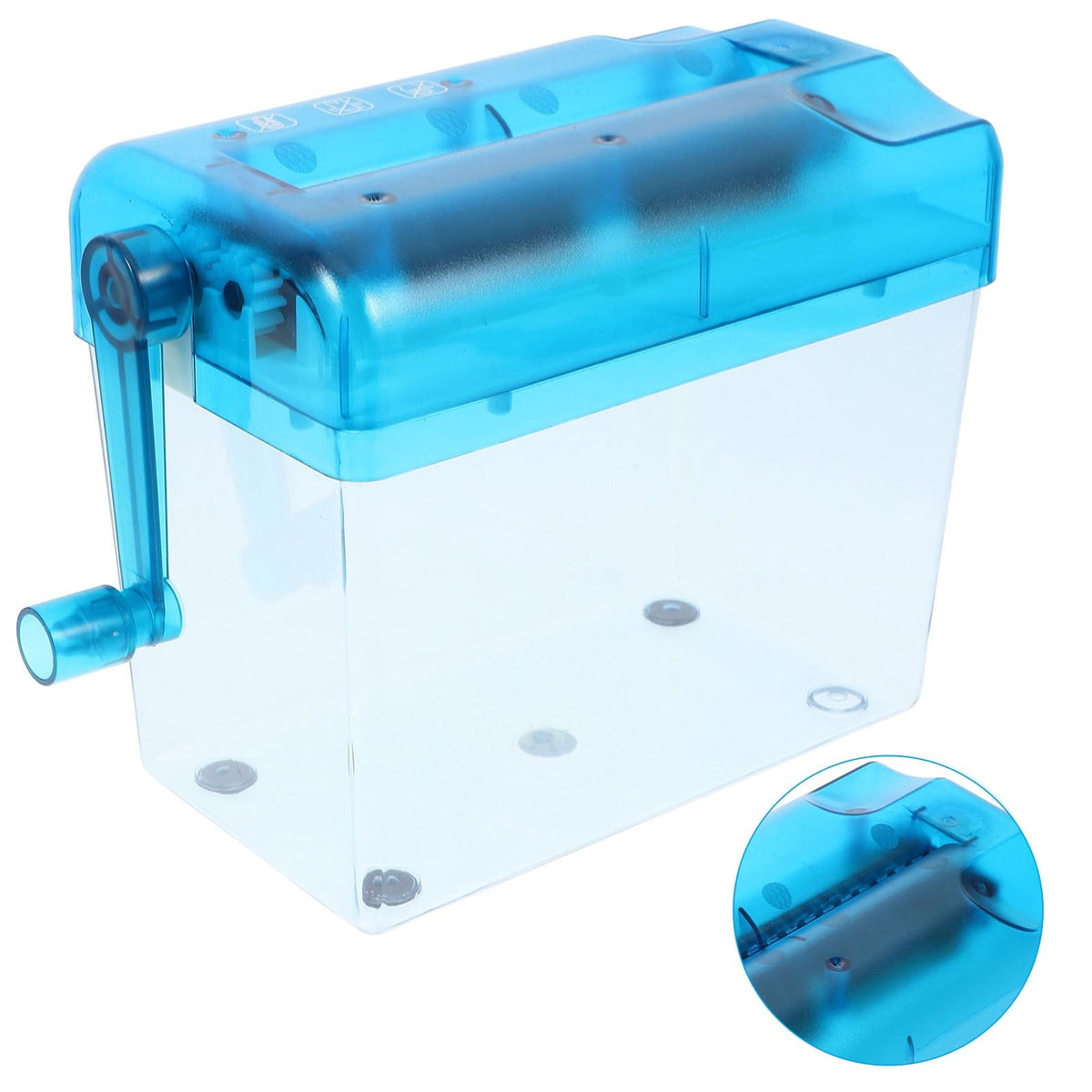 Portable Manual Paper Shredder with Hand Crank for Household Bills, Receipts, and Document Shredding
