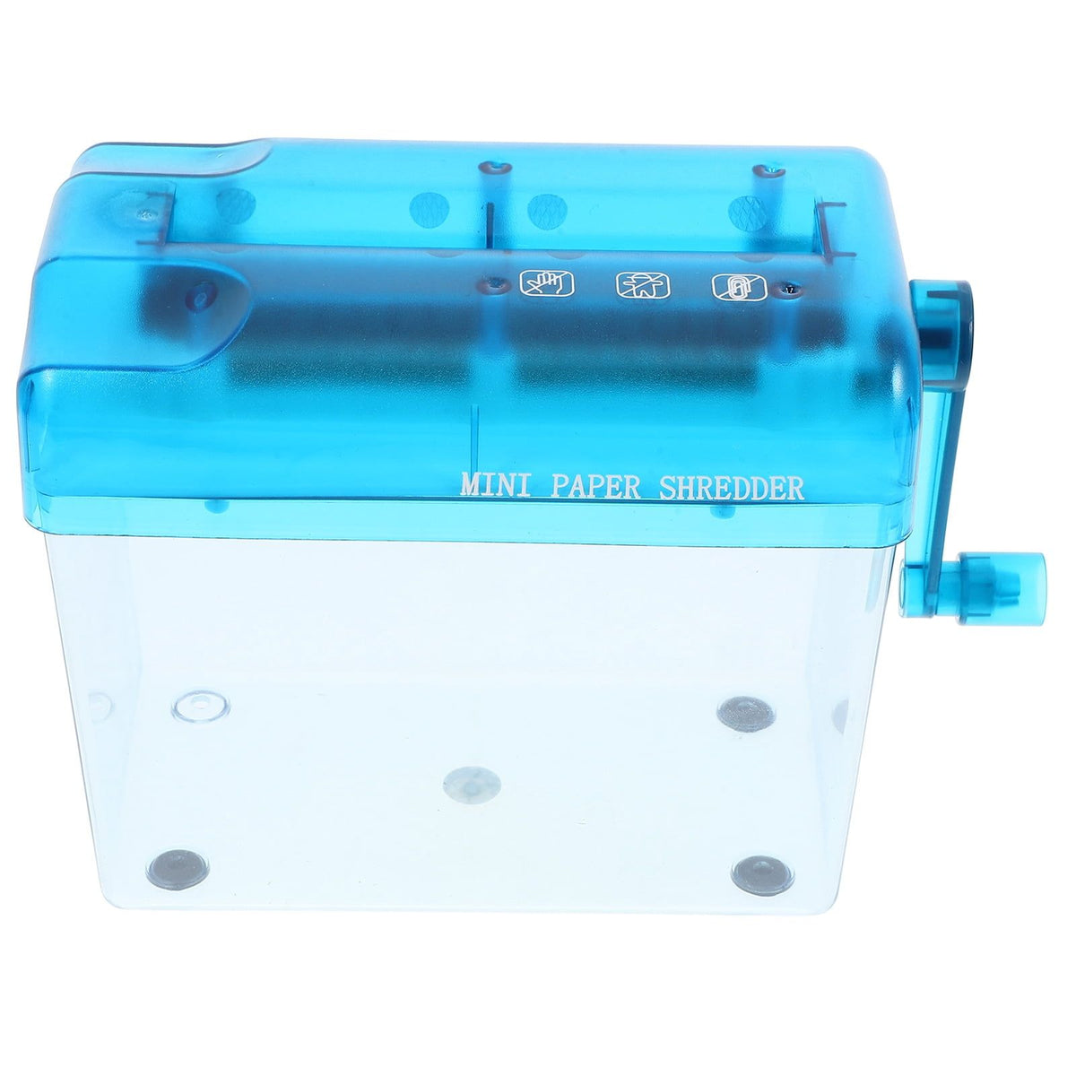Portable Manual Paper Shredder with Hand Crank for Household Bills, Receipts, and Document Shredding