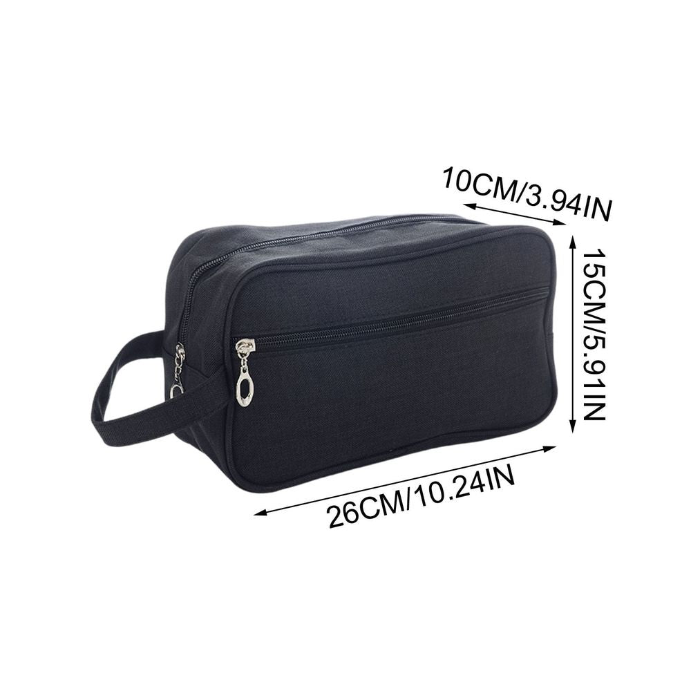 Men Toiletry Bag Travel Wash Pouch Large Capacity Dopp Kit for Shaving Kit and Toiletries Organizer - Lightweight Nylon Cosmetic Bag for Men Business Trip, Weekend Getaway, Gym, and Outdoor Camping