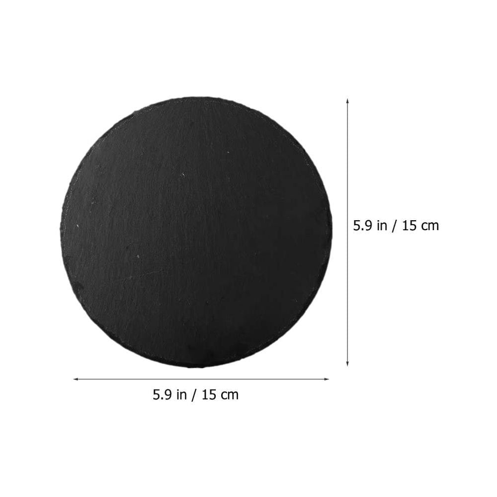 Black Serving Platter Set of 2 - Stylish Dinner Plates for Home, Kitchen, Parties, and Special Events