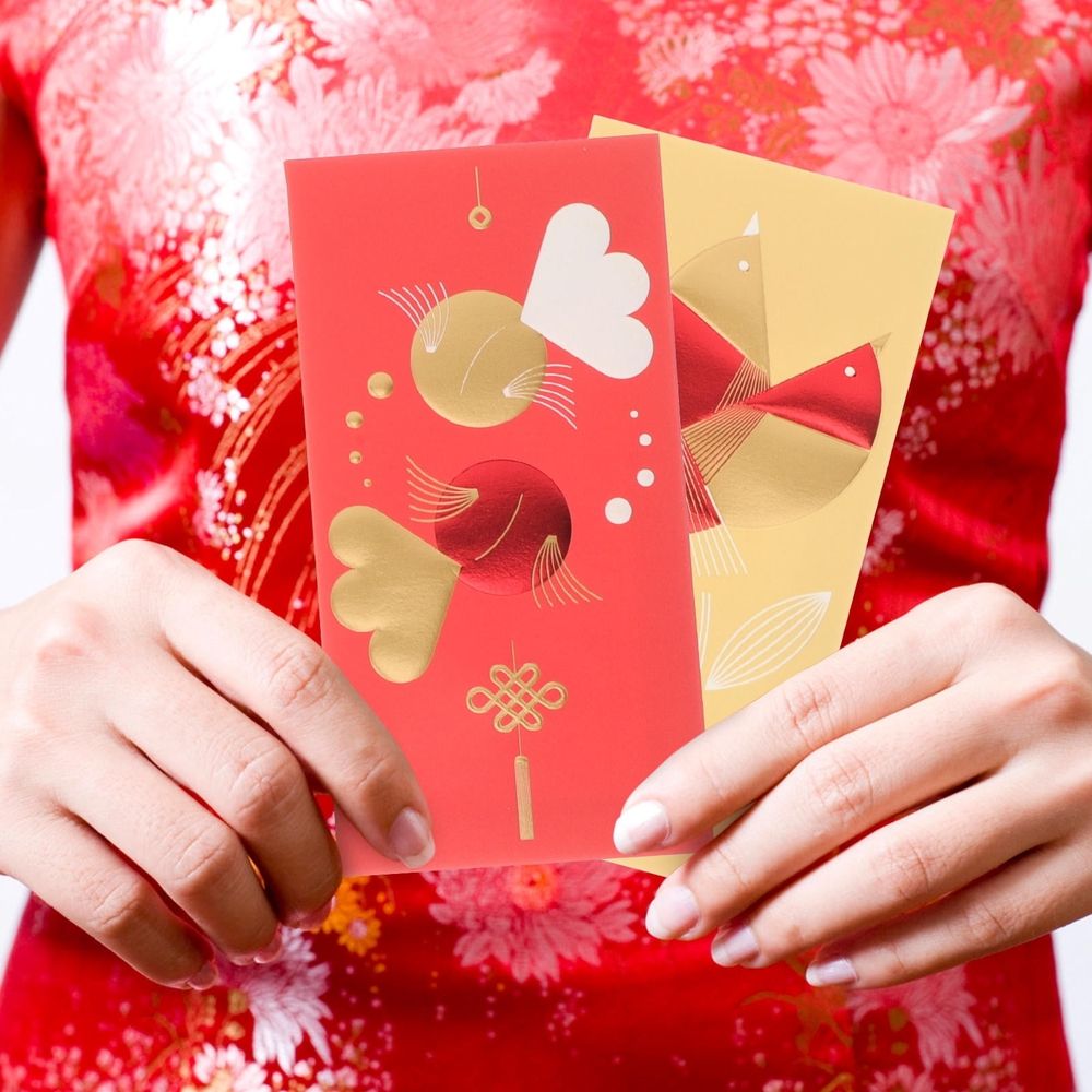 Traditional Chinese Red Envelopes for New Year Happiness 12Pcs