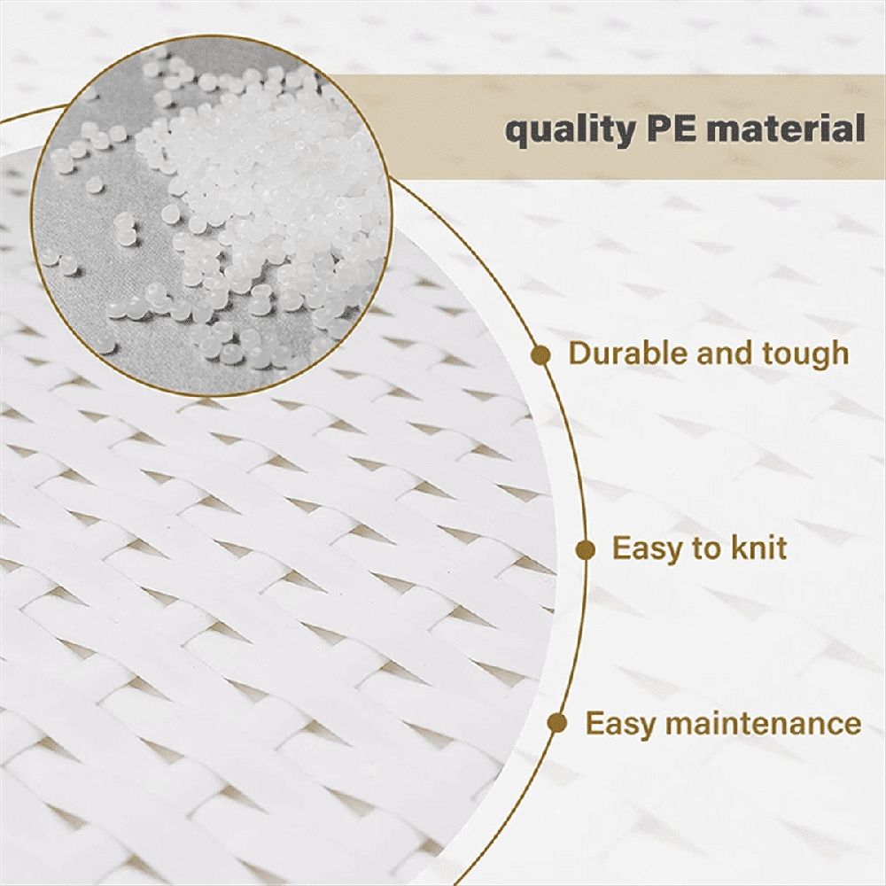 Wicker Repair Material Flat Synthetic Rattan Weaving Plastic for Knit Chair Table,Storage Basket