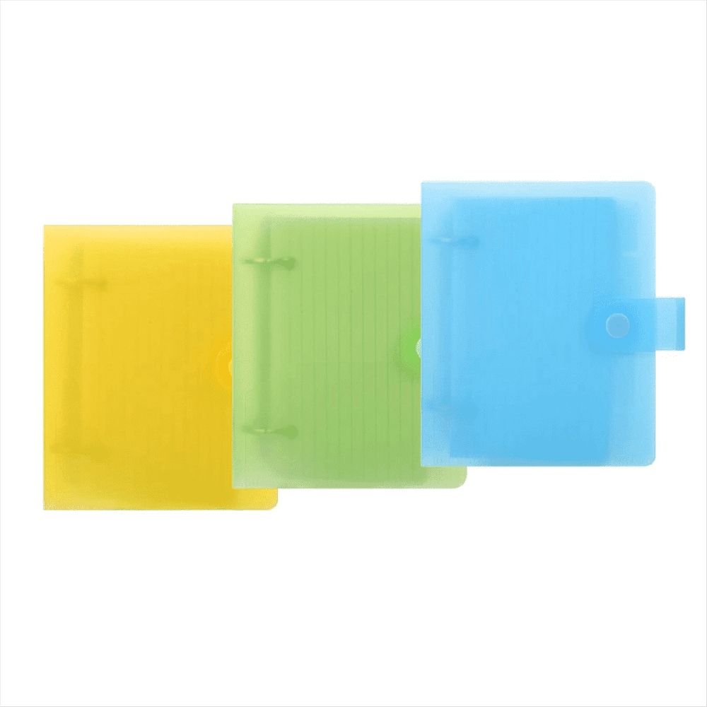 3 Pack Index Card Binder with Dividers, 60 Sheet Each, 3x5 Holder Organizer Notebook