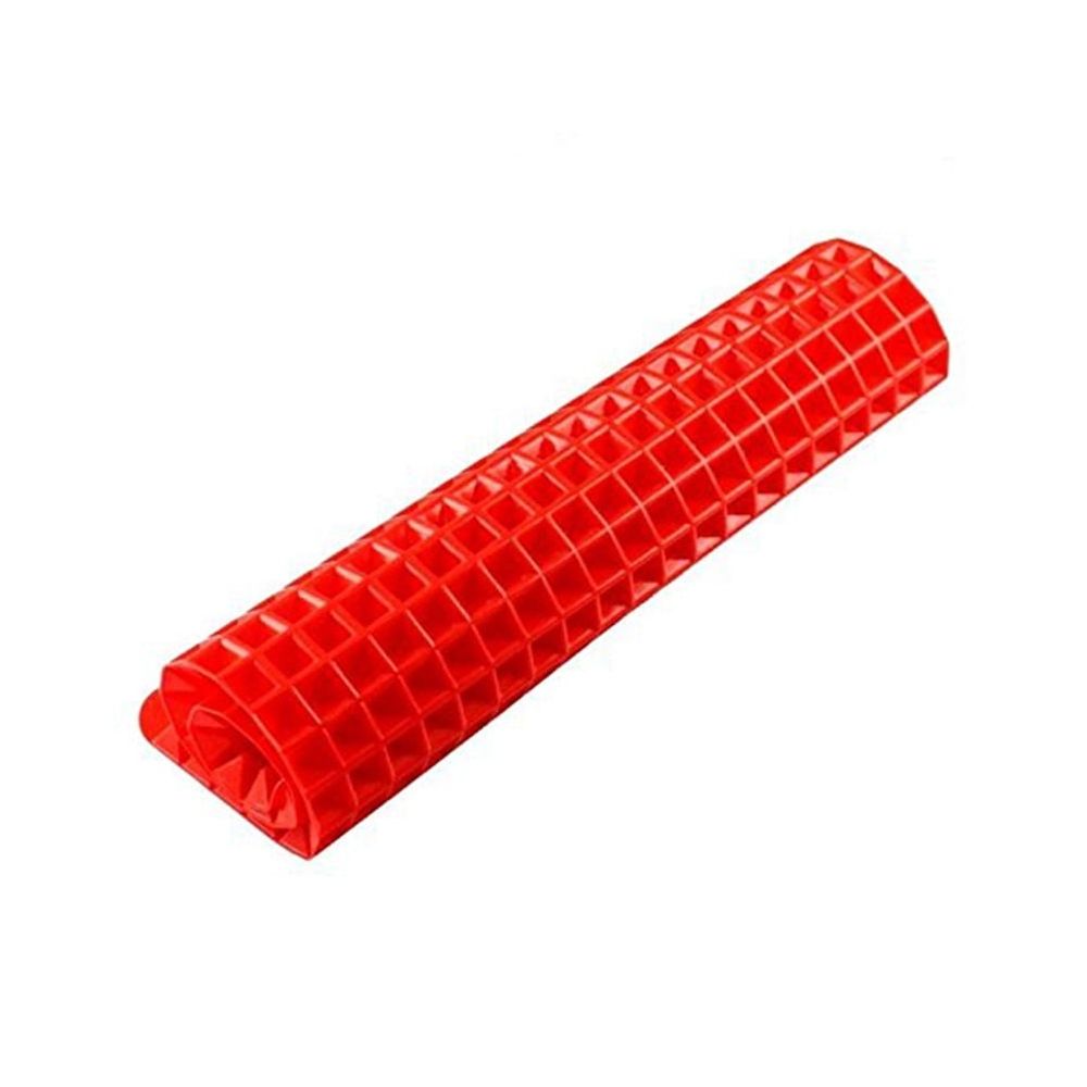 Reusable Non-Stick Cooking Mat with Red Pyramid Design, Easy to Clean, Perfect for Baking, Grilling, and Kitchen Use