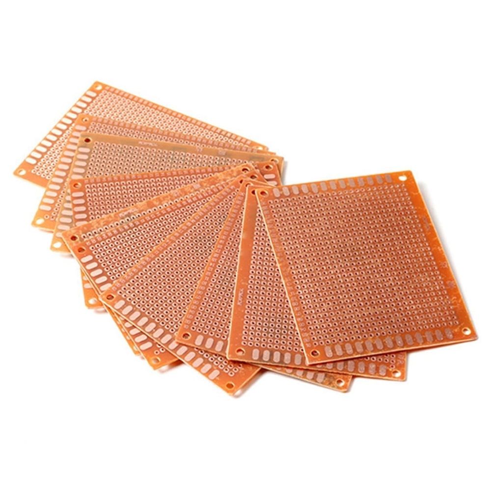 10Pcs 7x9cm PCB Board with Golden Copper for Electronics Projects and Circuit Making