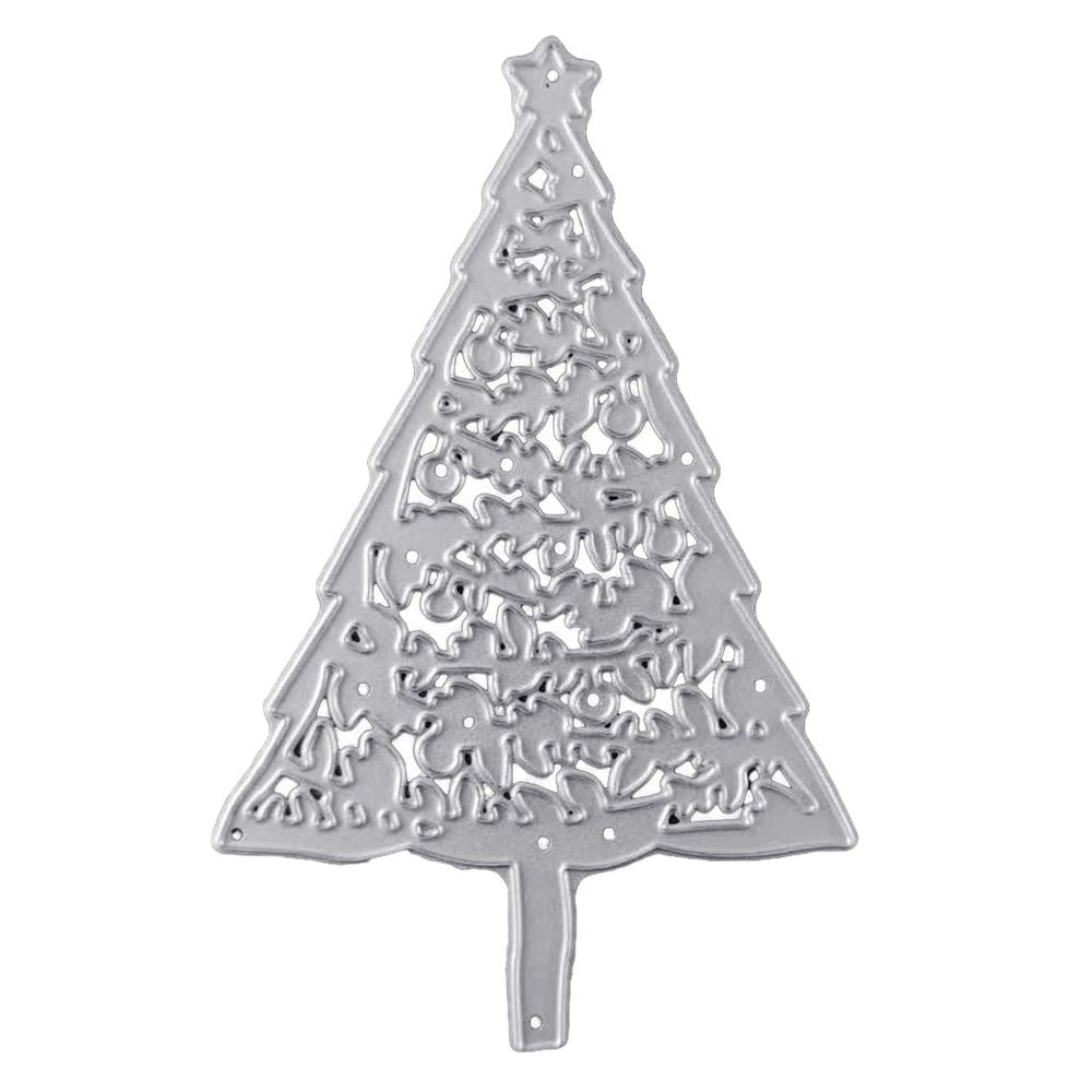 Christmas Tree Metal Cutting Dies Stencil DIY Scrapbooking Album Paper Card Template Molds Embossing Craft Decoration