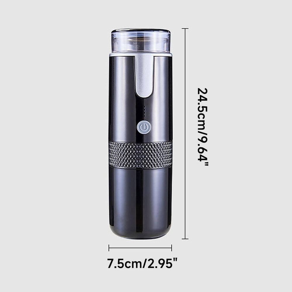 Portable Car Capsule Espresso Maker Pod-Coffee Machine Brewing Coffee Maker USB Charging Fit for Outdoor Camping