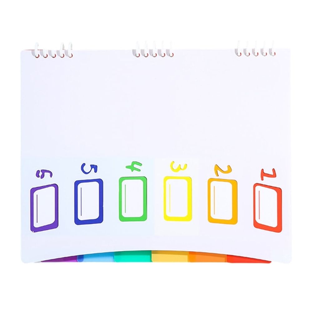 6 Pockets Expandable Document Folder Letter Size File Organiser with Removable Pages Colorful Numbered Label Window