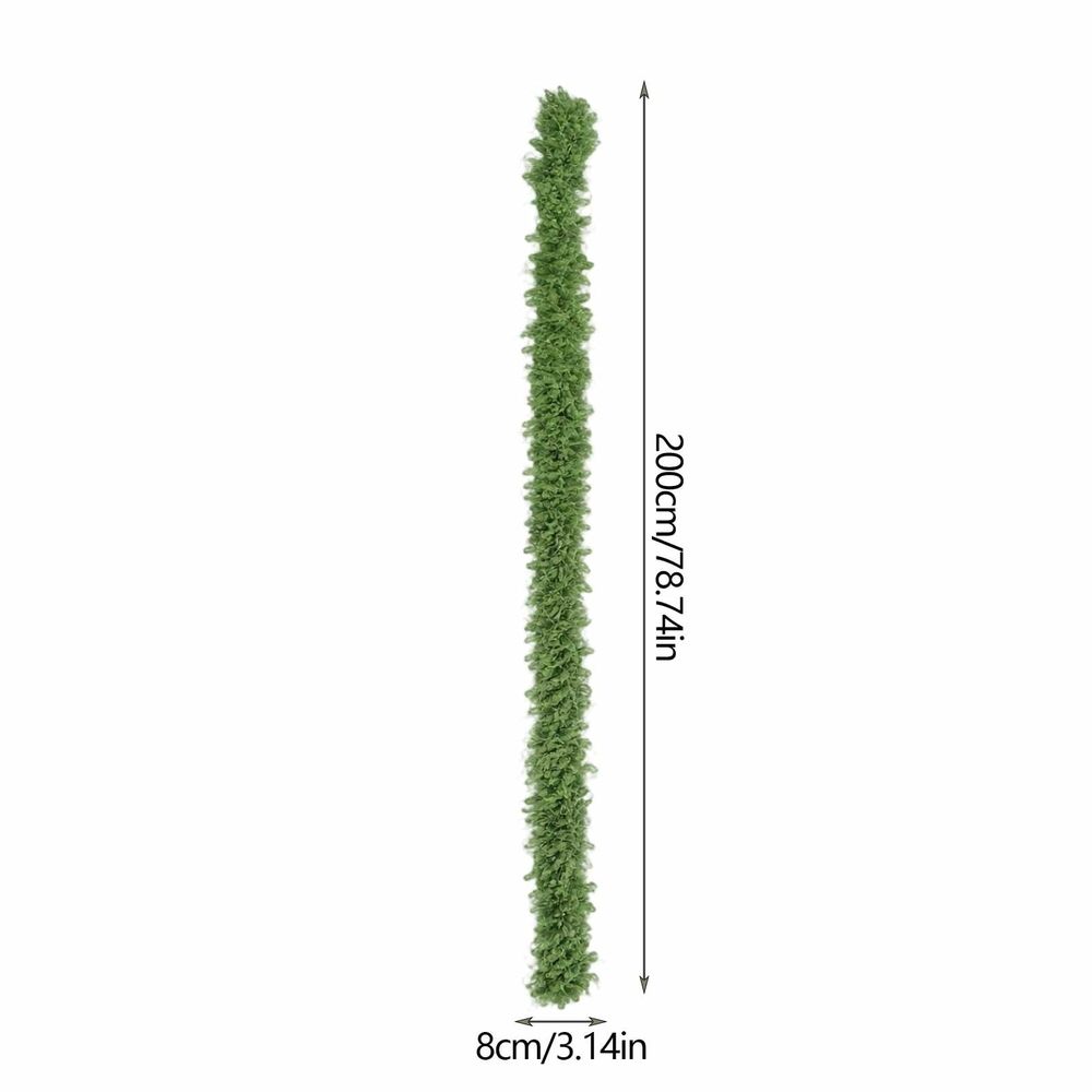 Christmas Garland Artificial Moss Vine Flexible Faux Greenery Strip for Mantle Table Shelf Wall Fireplace Holiday Home Decor Indoor Christmas Decor