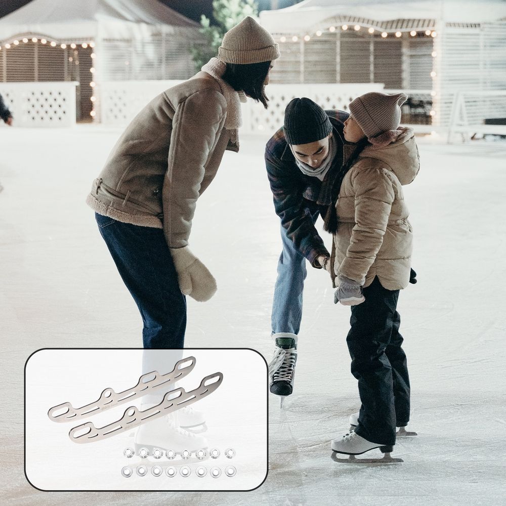 Skating Accessories Skating Replacement Blades Silver Replaceable For Hockey Games 1 Set