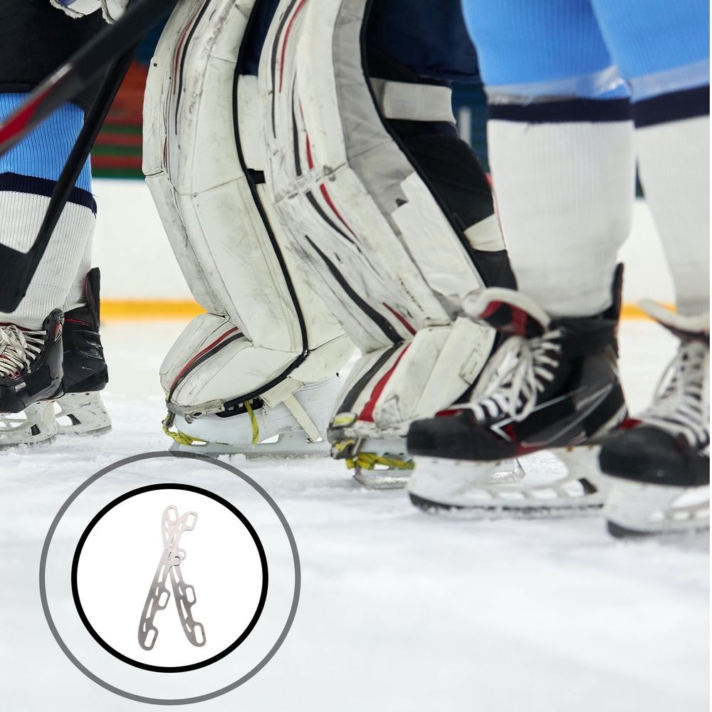 Skating Accessories Skating Replacement Blades Silver Replaceable For Hockey Games 1 Set
