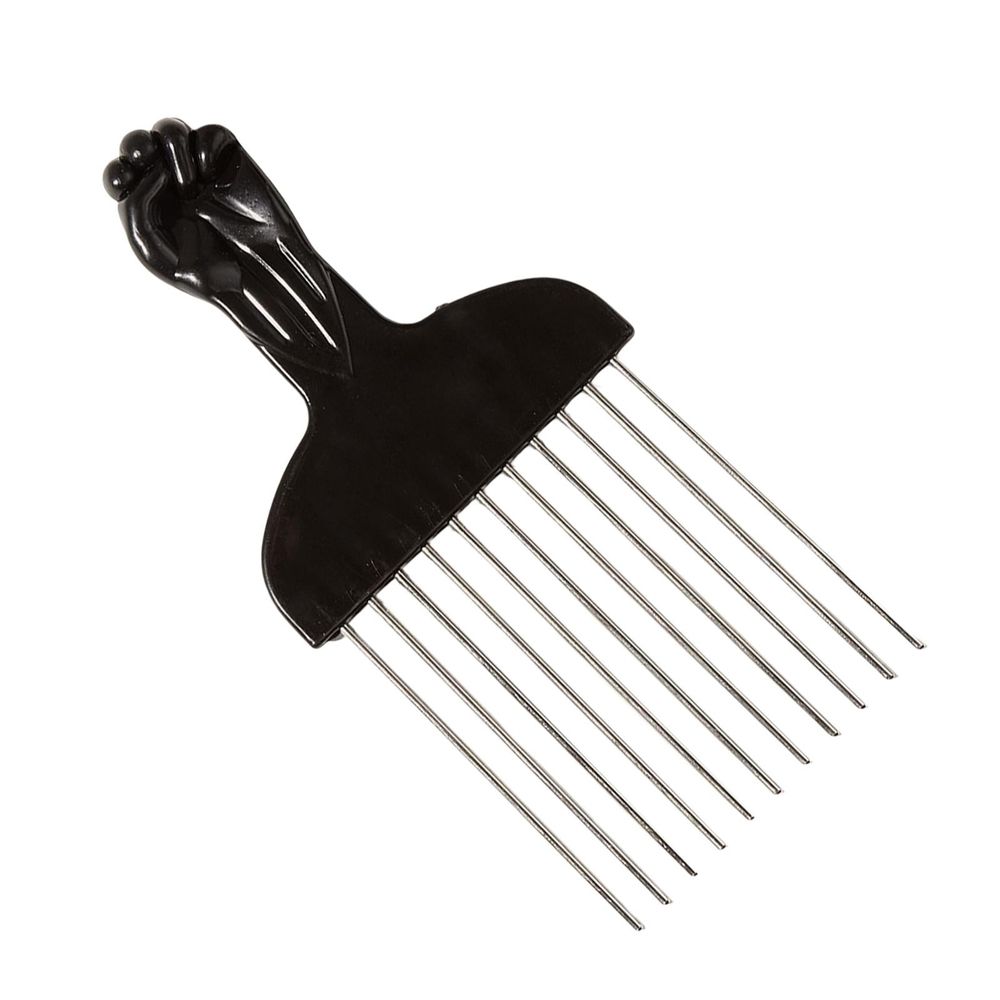 Combs Practical, Curly Hair Styling Afro Combs Hairdressing Styling Tool Afro Hair Black Metal Hair Pick for DIY Hairstyles Salon Men