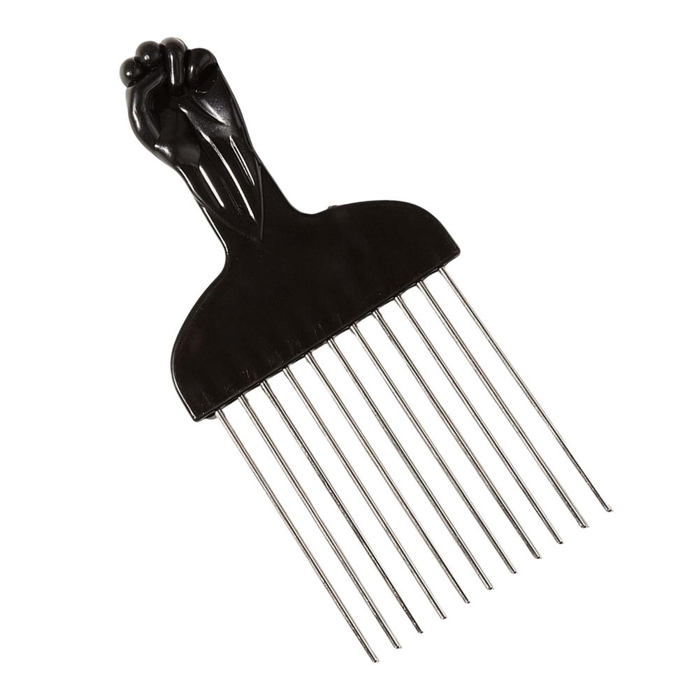 Combs Practical, Curly Hair Styling Afro Combs Hairdressing Styling Tool Afro Hair Black Metal Hair Pick for DIY Hairstyles Salon Men
