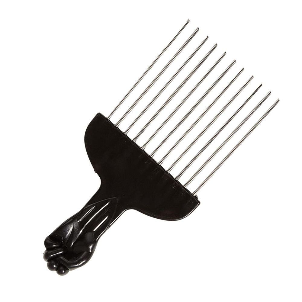 Combs Practical, Curly Hair Styling Afro Combs Hairdressing Styling Tool Afro Hair Black Metal Hair Pick for DIY Hairstyles Salon Men