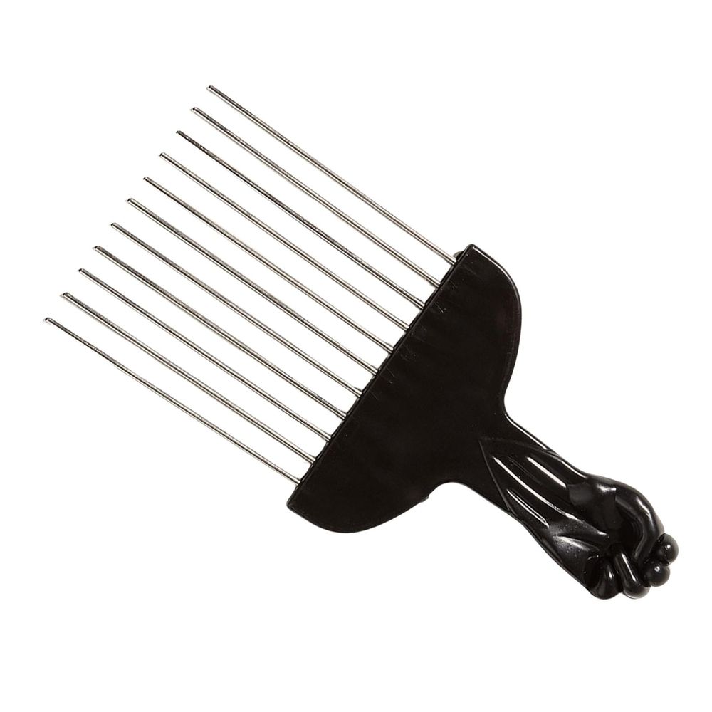 Combs Practical, Curly Hair Styling Afro Combs Hairdressing Styling Tool Afro Hair Black Metal Hair Pick for DIY Hairstyles Salon Men