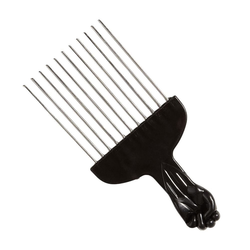Combs Practical, Curly Hair Styling Afro Combs Hairdressing Styling Tool Afro Hair Black Metal Hair Pick for DIY Hairstyles Salon Men