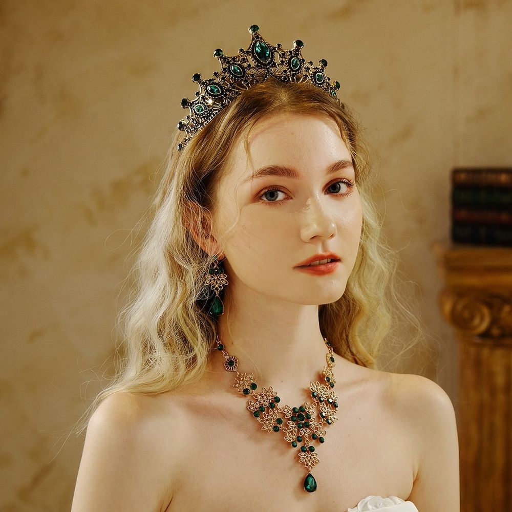 Crown for Women Crystal Queen Crowns Rhinestone Princess for Girl Bride Wedding Hair Accessories for Bridal Birthday Party Prom Halloween Costume Christmas