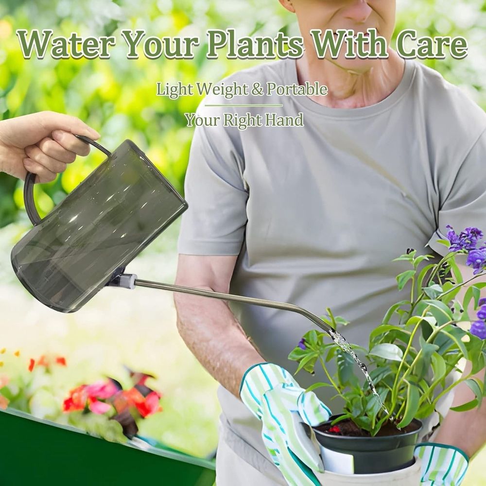 Metal Watering Can Watering Kettle, Outdoor Water Bucket for Plants, Decorative Sprinkling Can for Flowers, Garden Beds, and Home Landscaping, A