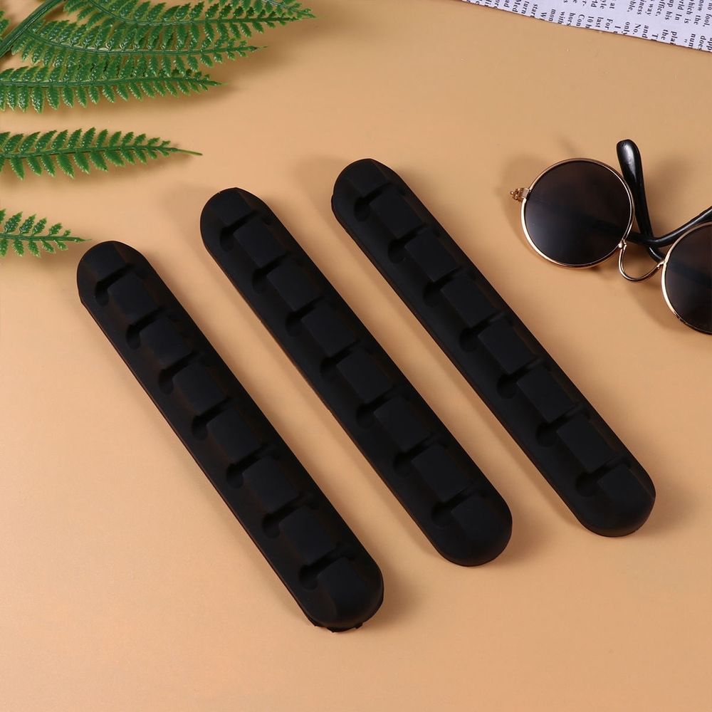 Data Line Organizer Black Cable Management Tool 3Pcs for Users with Multiple Cables