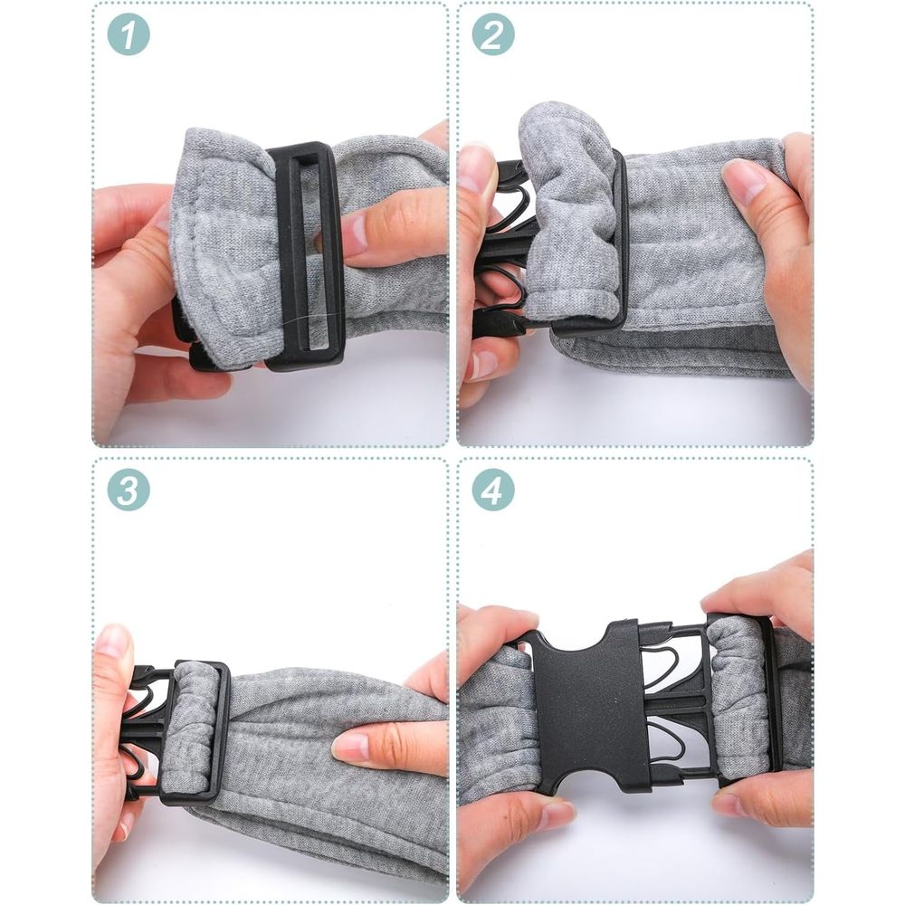 Dog Carrier Sling for Small Dogs and Cats(0 to 12 lbs), Puppy Sling Carrier with Adjustable Strap, Travel Safety Harness, Hands-Free Pet Carring Holder Travel Bag for Outdoor, Gray
