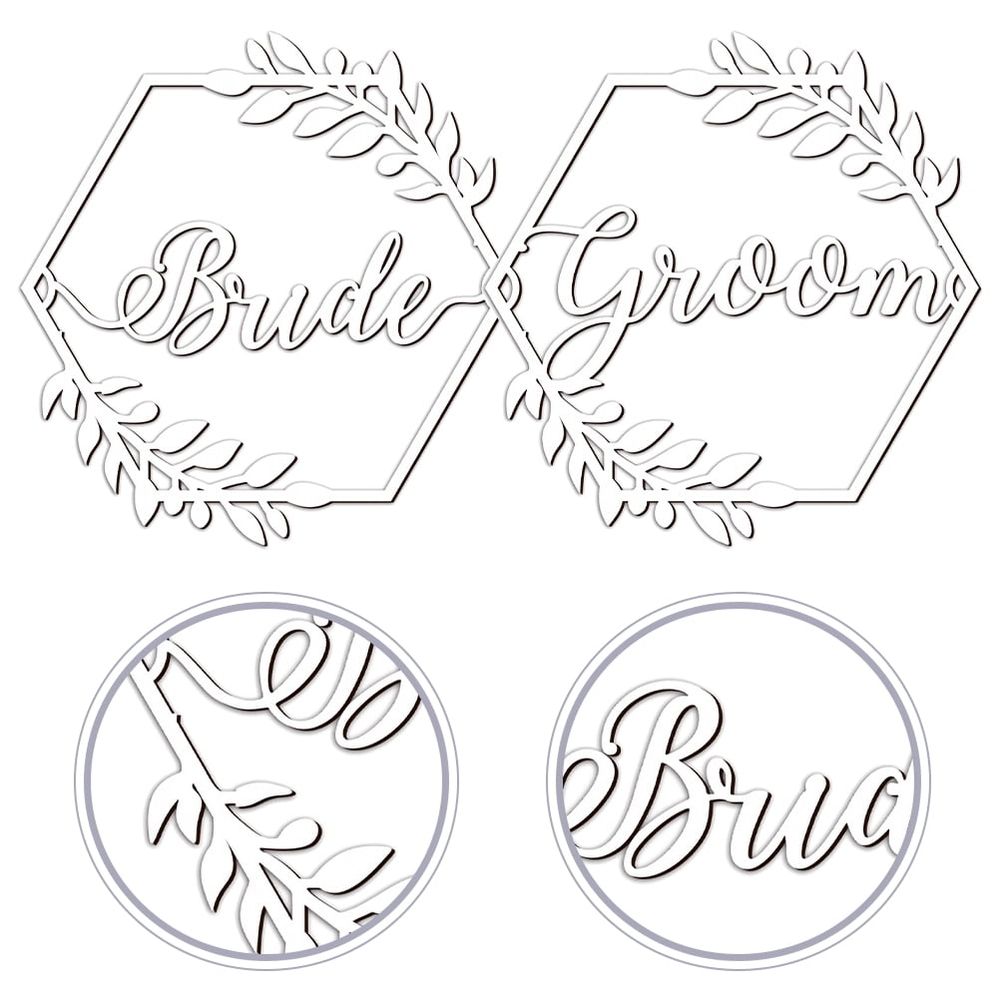 Wedding Chair Decorations White Wood Bohemian Country Weddings Bridal Shower 1Set