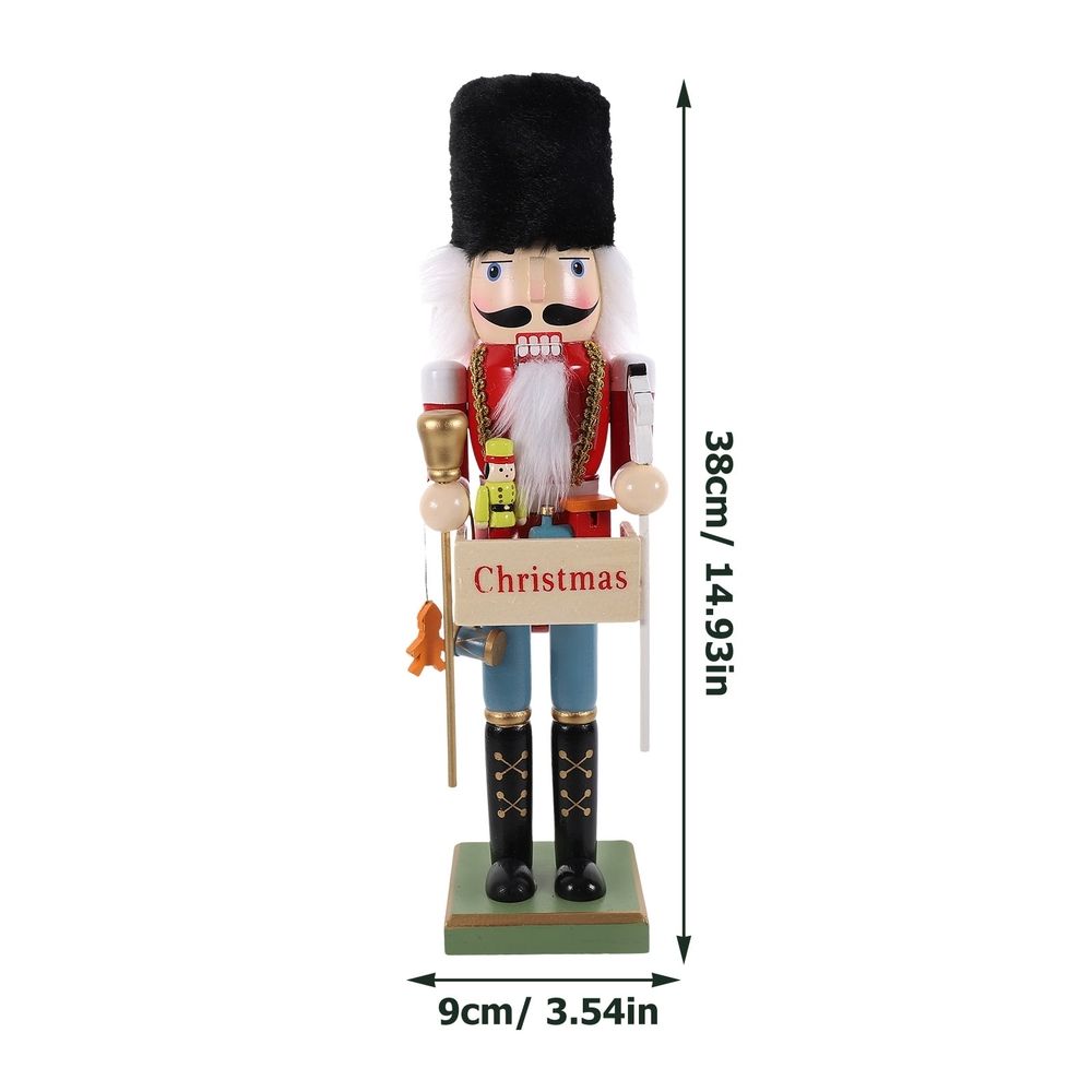 Traditional Christmas Nutcracker Figure Multi Color Decoration