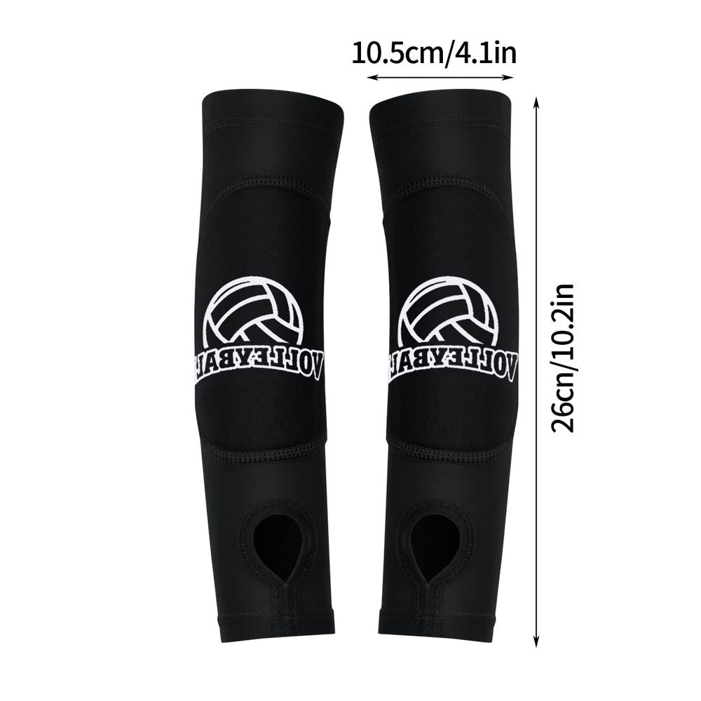 2 Pcs Volleyball Arm Sleeves Forearm Sleeves, For Boys Girls Teens Youth, Sponge Padded Crash Protection Wrist Guard Arm Pads For Volleyball Sports Training