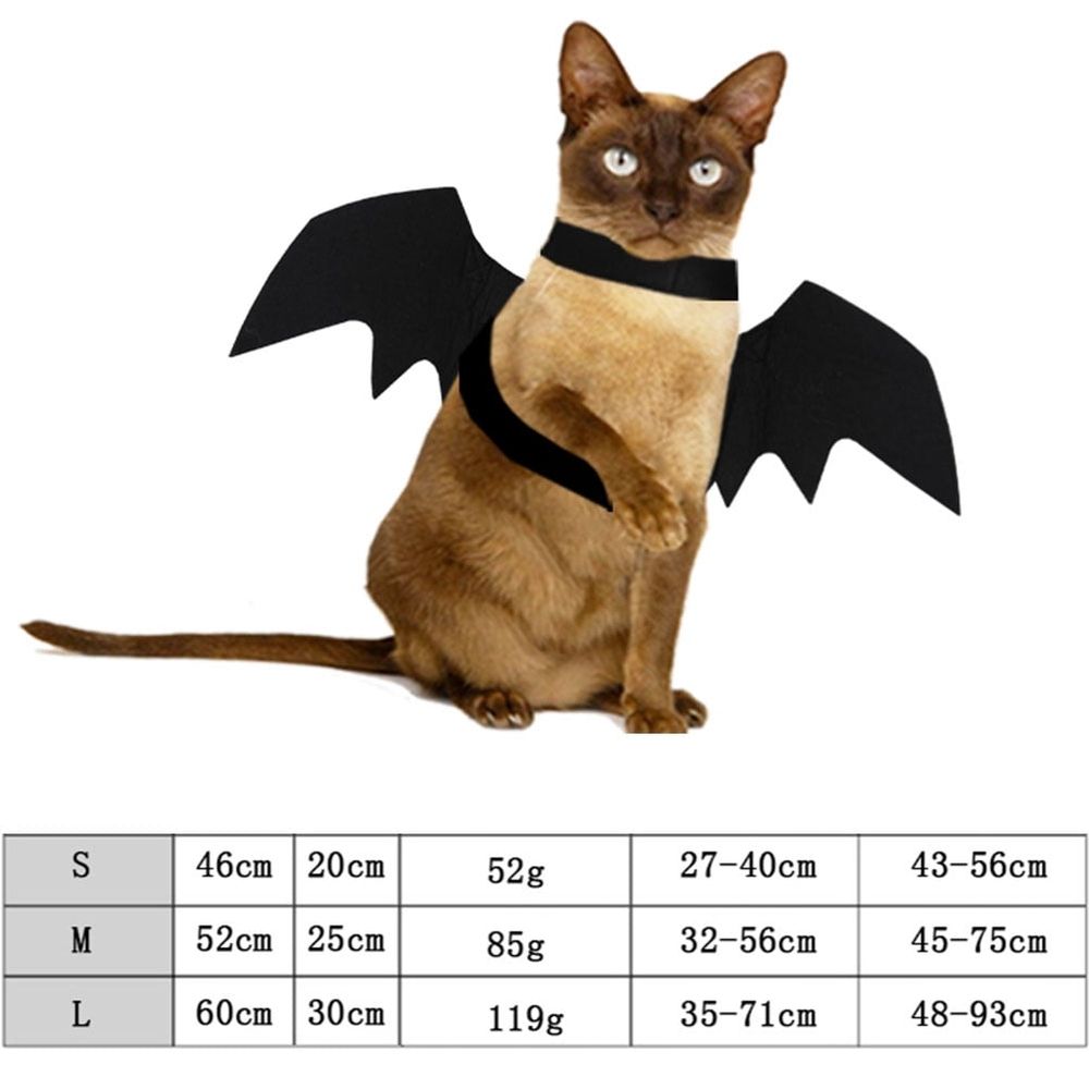 Dog Bat Wing Decor Felt Cloth Costume for Adult Dogs